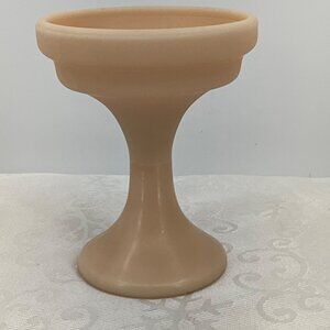 Westmoreland Beige Almond Milk Glass Pedestal Compote Bowl